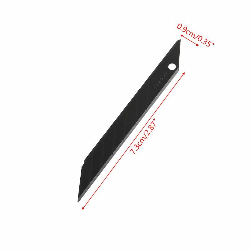 Cuchillas de afeitar de repuesto de 30 °, 9mm, herramientas de cuchillo de utilidad, NB-39 de acero al carbono, 10 Uds.