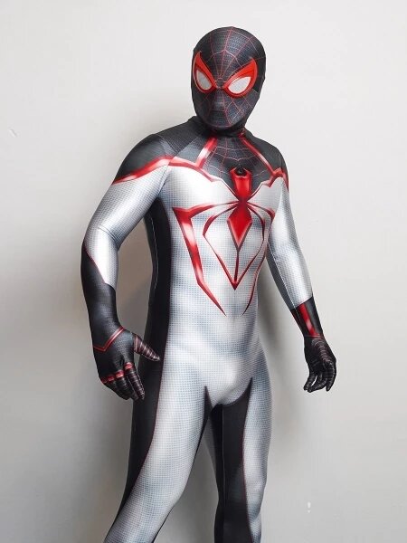 PS5 insonniac miglia Morales Track Costume Cosplay supereroe Zentai tuta body Costume di Halloween disfr"per adulti/bambini