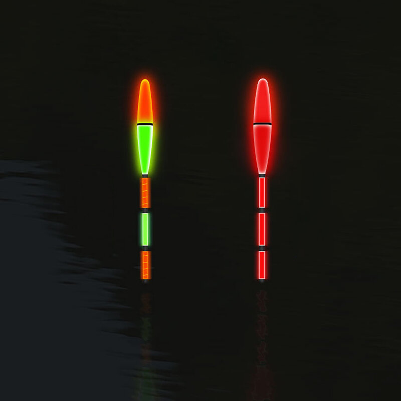 Pelampung Memancing Gigitan Ikan Pengingat Otomatis Berubah Warna LED Pintar Pancing Ekor Ultra Tebal Pelampung Bercahaya Elektronik Dalam Stok