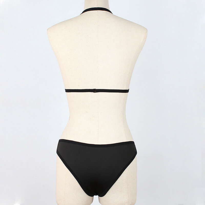 Letra impresa sexy Bikini Set para mujer traje de baño moda Bikini gran oferta bañador push-up acolchado traje de baño ropa de playa