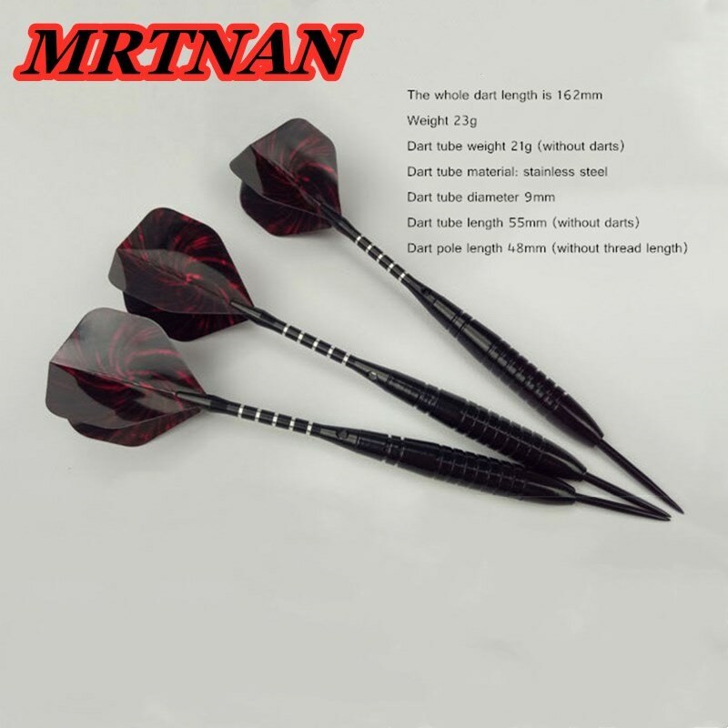 New 3 pieces/set of high-quality hard darts 23g indoor sports throwing dart set with aluminum alloy dart rod and PET dart wing