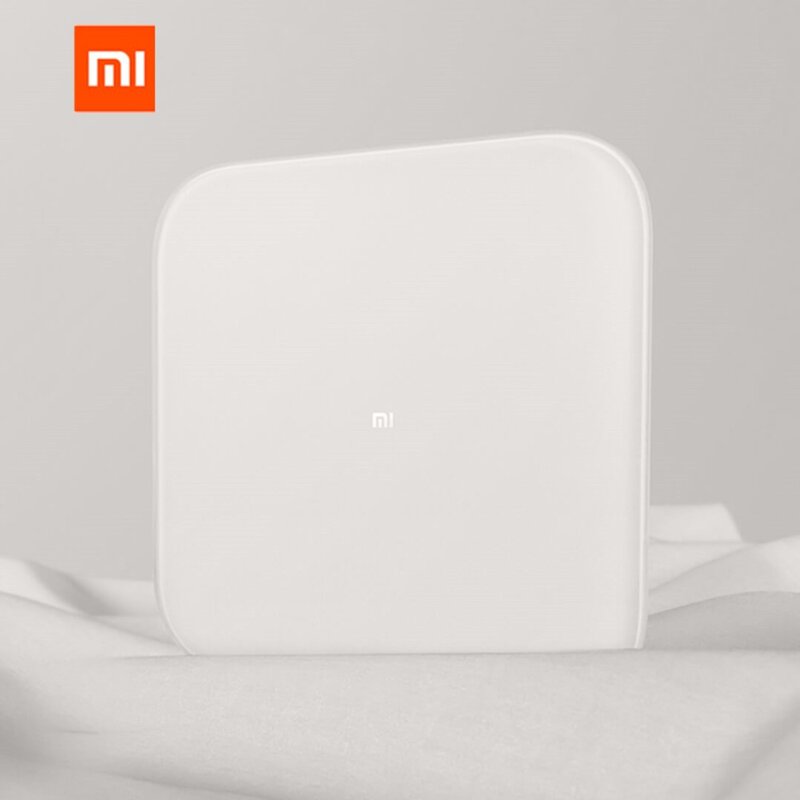 XIAOMI MIJIA Mi báscula inteligente 2 baño báscula electrónica Digital para el suelo Balanza de peso de objetos pantalla LED Bluetooth Mifit APP 150kg #White HON 