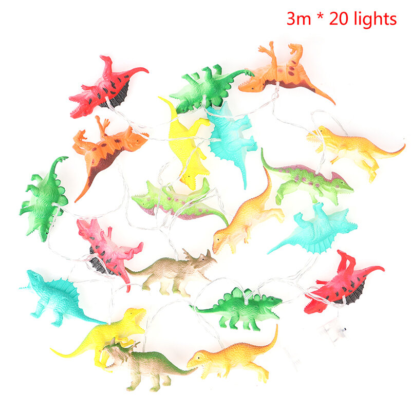 ضوء سلسلة ديناصور LED 10/20 للأطفال أضواء ديناصور عيد الميلاد أضواء غرفة الأطفال هدية حفلة ديكور سلسلة ضوء للأولاد