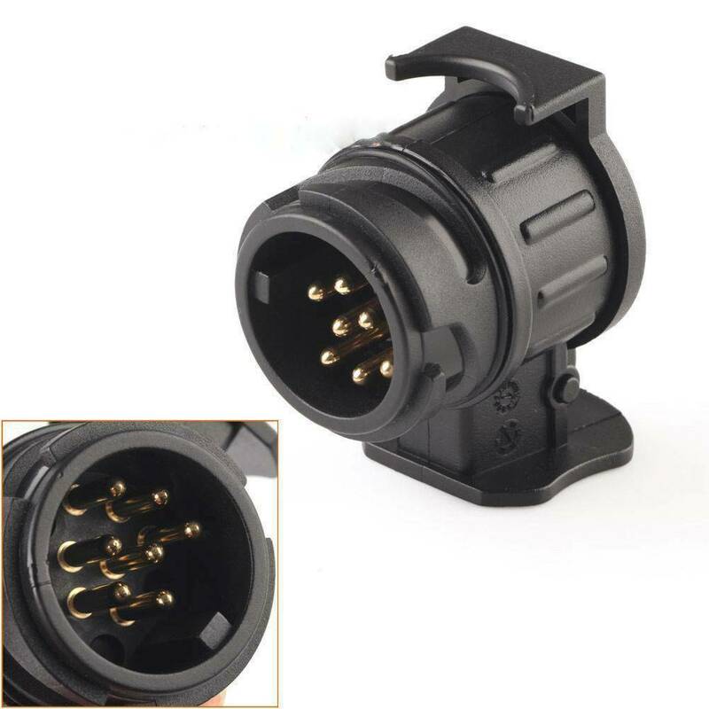 Brand New 13 To 7 Pin Plug Adapter Trailer Connector 12V Towbar Towing Waterproof Plugs Socket Adapter Protect Connections A30
