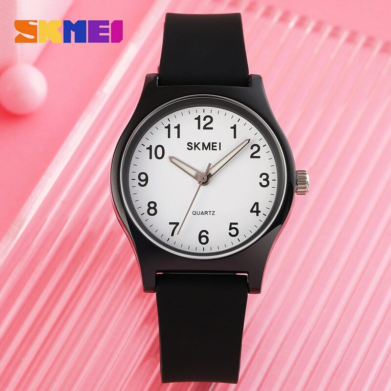Бренд SKMEI кварцевые часы для женщин женские новые модные простые кварцевые часы с циферблатом 30 м Водонепроницаемые наручные часы Reloj Mujer по...