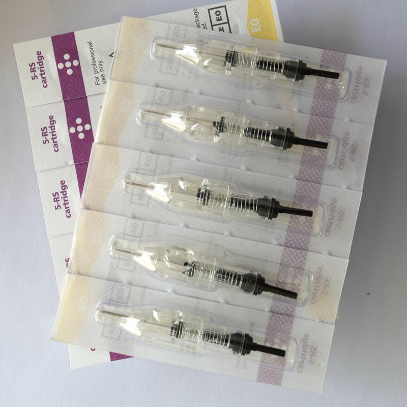 Tattoo Needles Cartridge 10Pcs Permanent Makeup Eyebrow Lip Embroidery Cartridge Needles Disposable for Electric Machine Tool