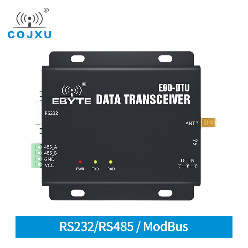 ModBus-transmisión continua de alta velocidad IOT, 433MHz, RS232, RS485, 1km, LNA, COJXU, E90-DTU(433C17) 17dBm FEC