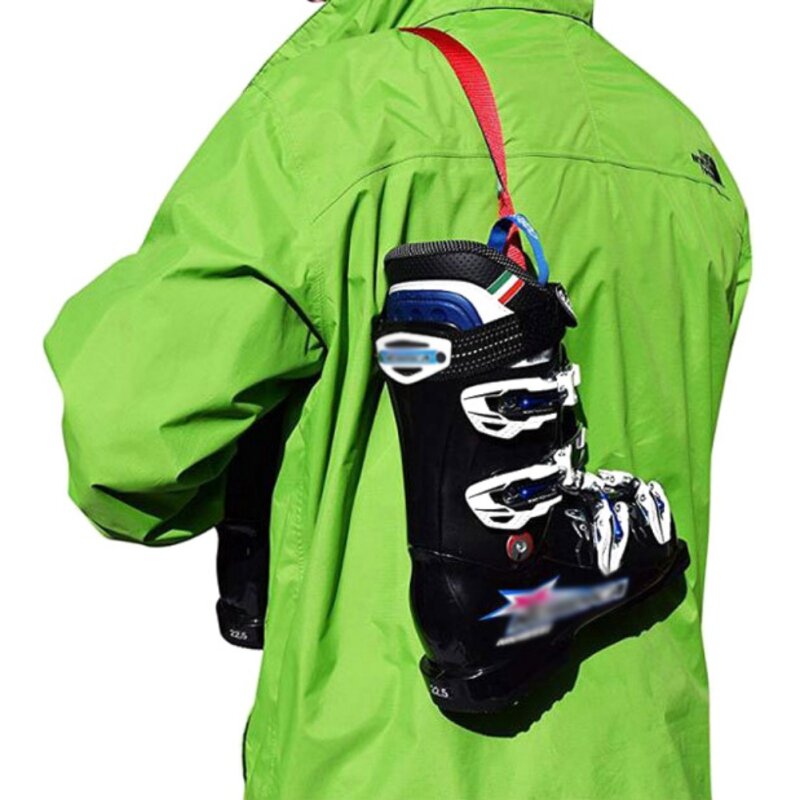 Cinta de transporte de botas de esqui, correia de ombro com alça para carregar botas de ski, snowboard, patins, acessórios de esqui
