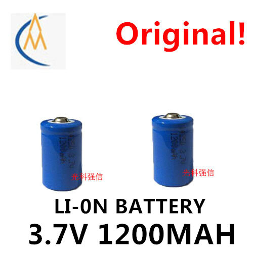 Nouveau sharp CR14250 batterie au lithium rechargeable 14250 3.6v/3.7v 1 / 2AA 1200mAh, 2 pièces, le stylo laser, la lampe de poche