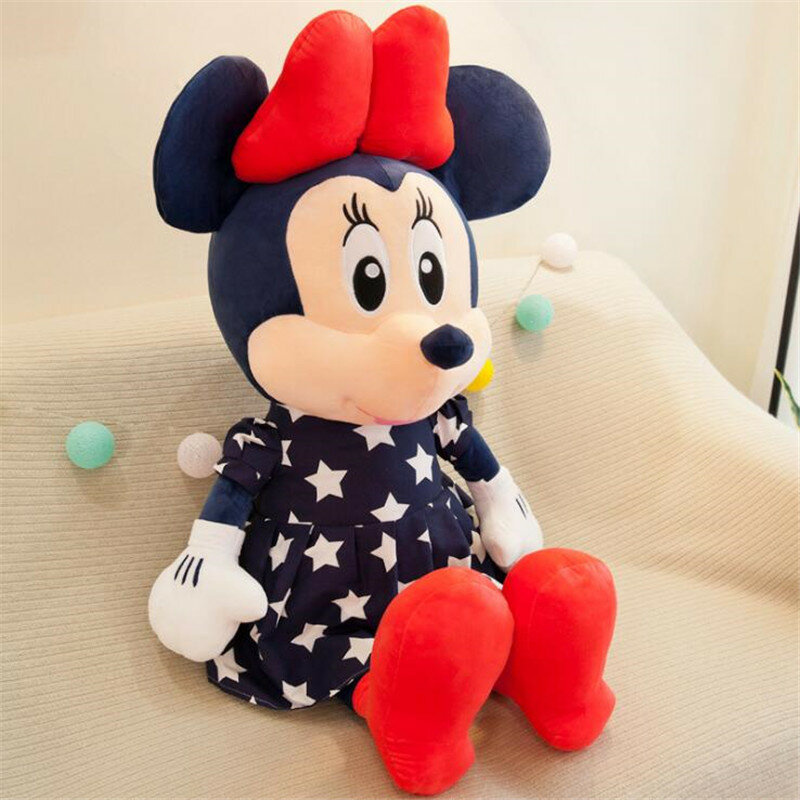 Disney bonito mickey mouse minnie brinquedos de pelúcia animais dos desenhos animados boneca de pelúcia disney crianças presentes de aniversário