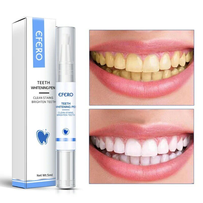 Teeth Whitening Pen Cleaning Serum Plaque Stains Remover Teeth Bleachment Dental Whitener Oral Hygiene Care Teeth Whitener 5Ml