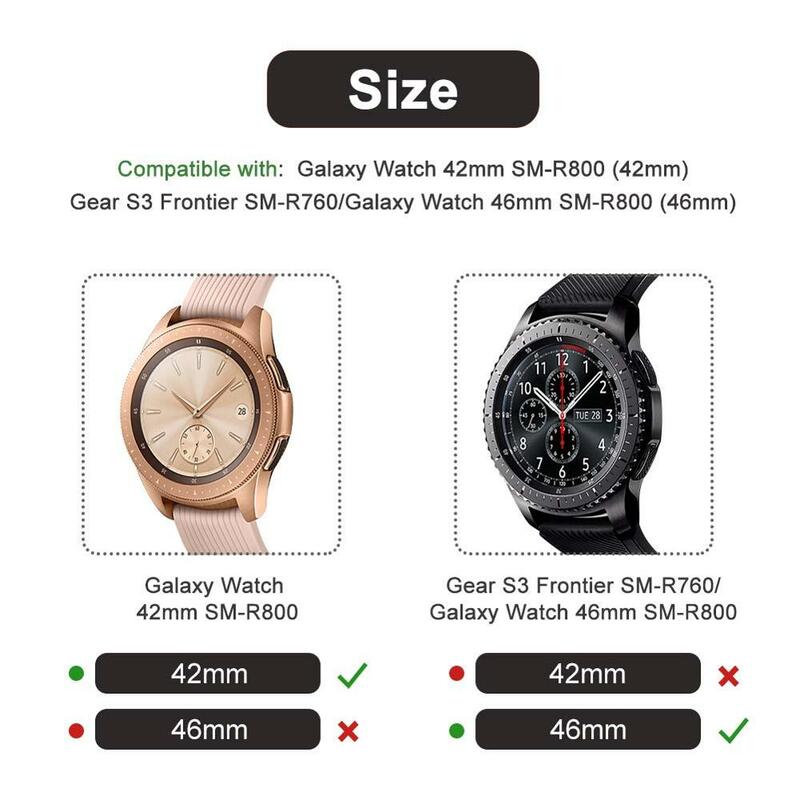 Funda de reloj para samsung Galaxy Watch, 46mm, 42mm /Gear S3 frontier, protección envolvente, parachoques, Marco, accesorios para reloj inteligente