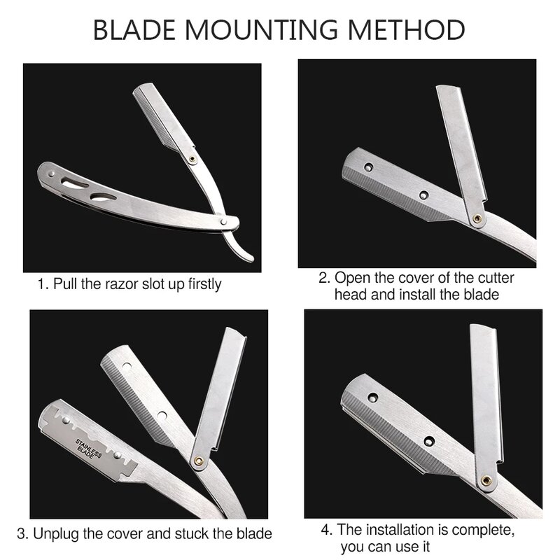 100/60/30/10pcs Double-sided Razor Blade Stainless Steel Razor Blades Men Shaving Razor Shaver Manual Razor Blade Shaving Tool