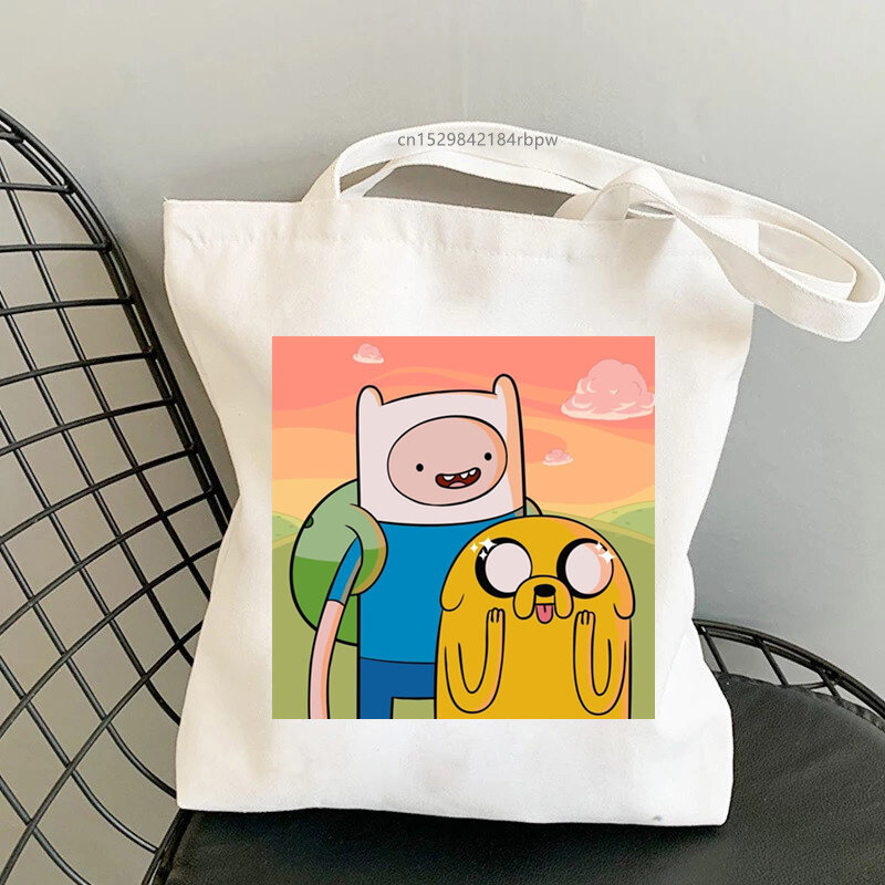 Casual Winkelen Meisjes Handtas Adventure Time Harajuku Manga Handtassen Schoudertassen Vrouwen Elegante Canvas Tas