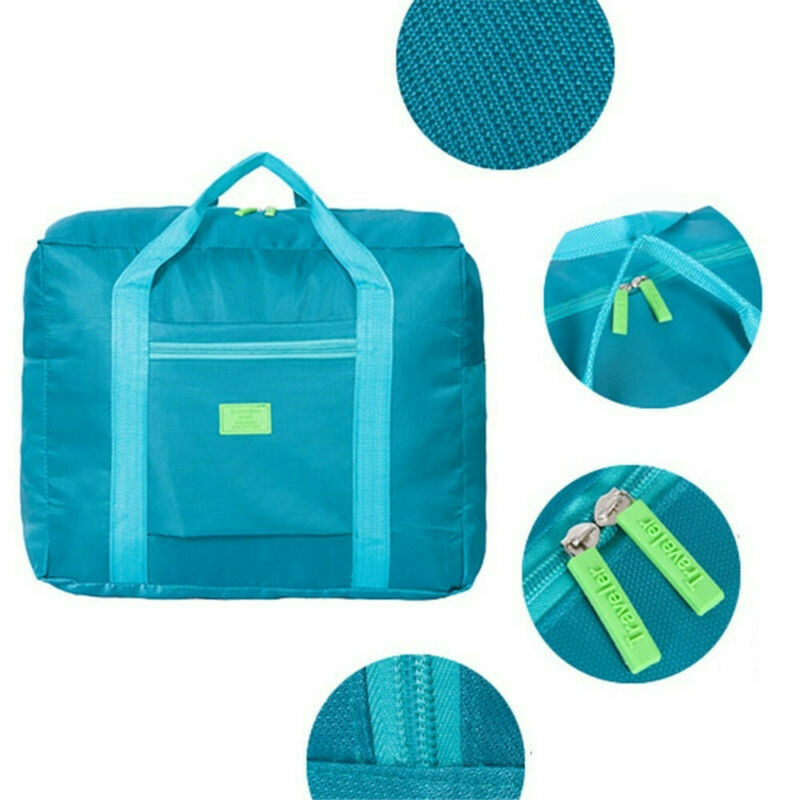 Unisex Adulto Borsa Da Viaggio Solido di Grande Formato Pieghevole di Nylon Morbido Impermeabile Sacchetto Dei Bagagli Bagagli Carry-On Duffle Bag Valigia