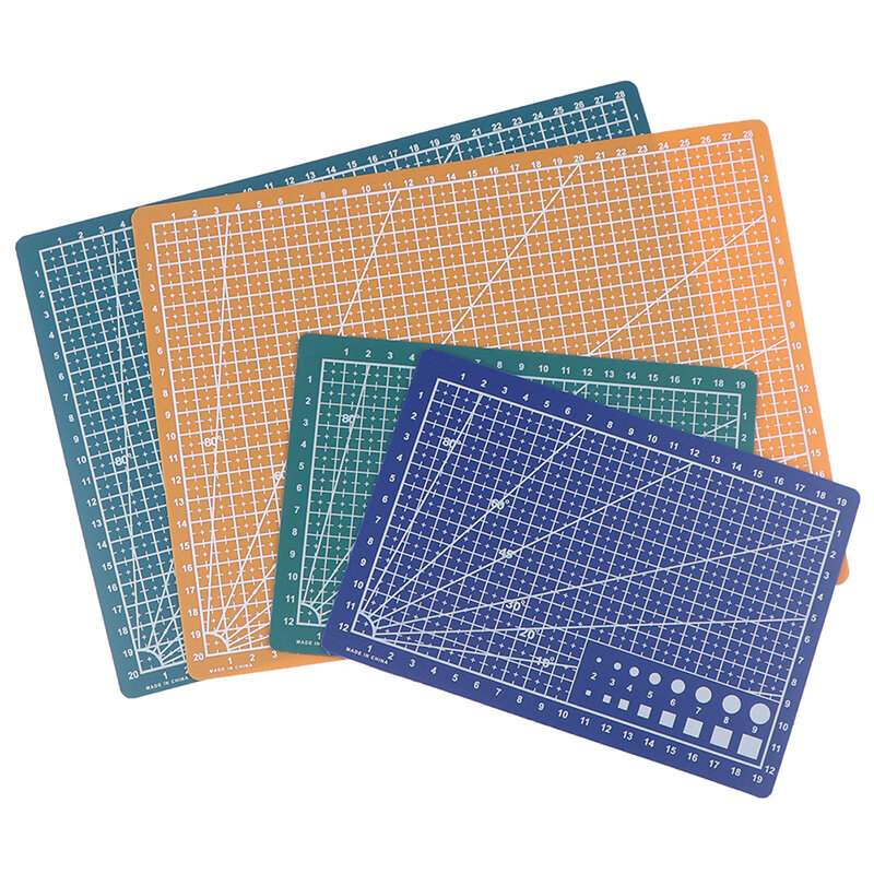 A4/A5 PP Double-sided Grid Lines Cutting Board Mat Self-healing Cutting Pad DIY