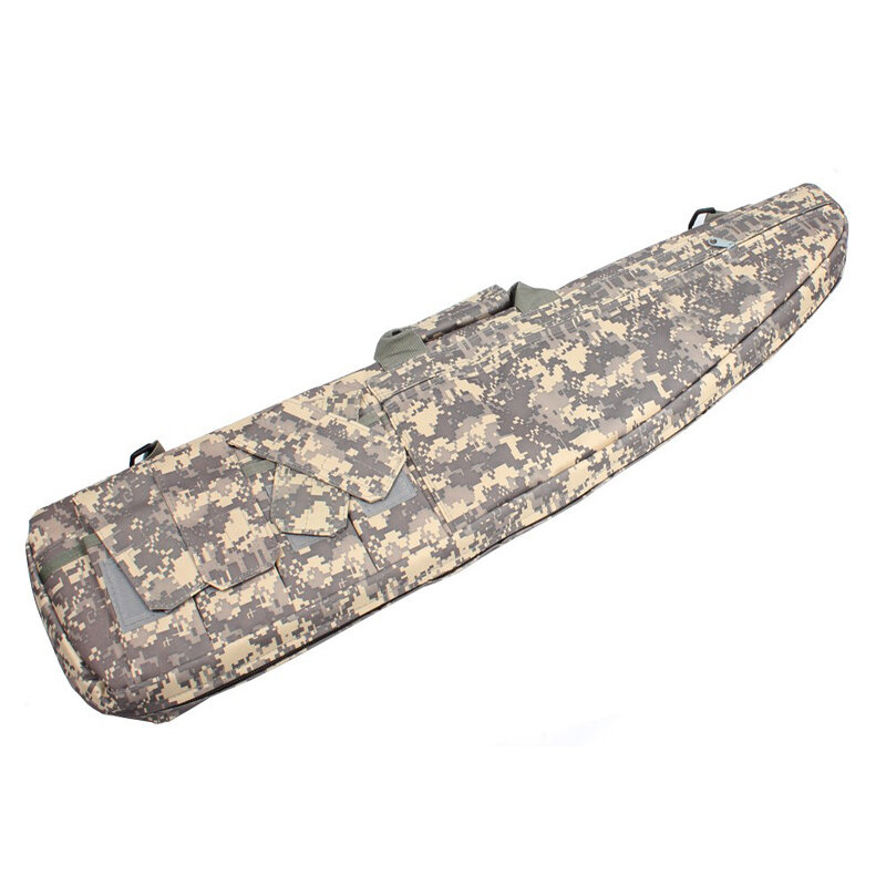 Acessórios militares tático saco de arma 118 cm airsoft tiro caça rifle caso carry sacos esporte ao ar livre bolsa ombro & bolsa