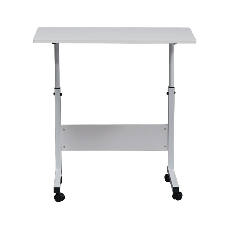 【USA】Removable P2 15MM Chipboard & Steel Side Table with Baffle White
