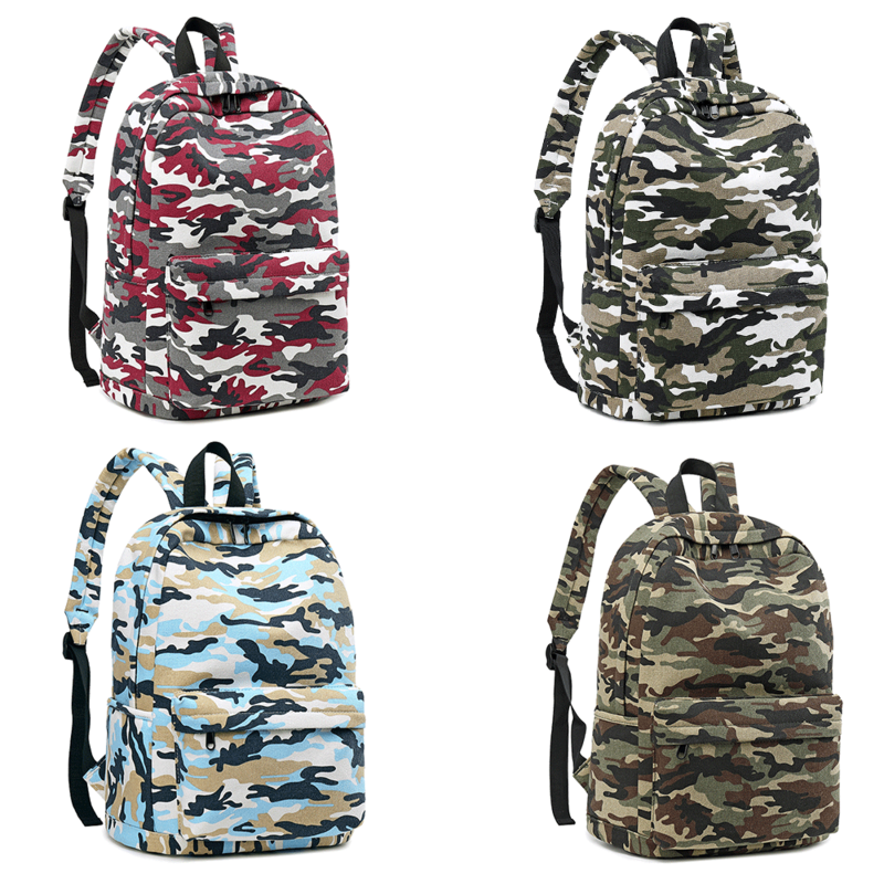 Sacs à dos imperméables pour hommes et enfants, sac d'école de Camouflage pour garçons étudiants, sac à dos en toile pour ordinateur d'université