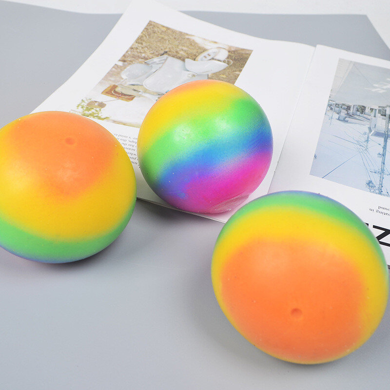 Fidget Toys for ansia 7cm Colorful Soft Foam TPR Squeeze Balls giocattoli per bambini bambini adulti sollievo dallo Stress giocattoli divertenti