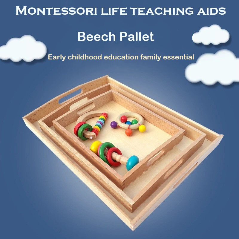 モンテッソーリ-子供のための学習用の木のおもちゃ,実用的な就学前の教育ゲーム