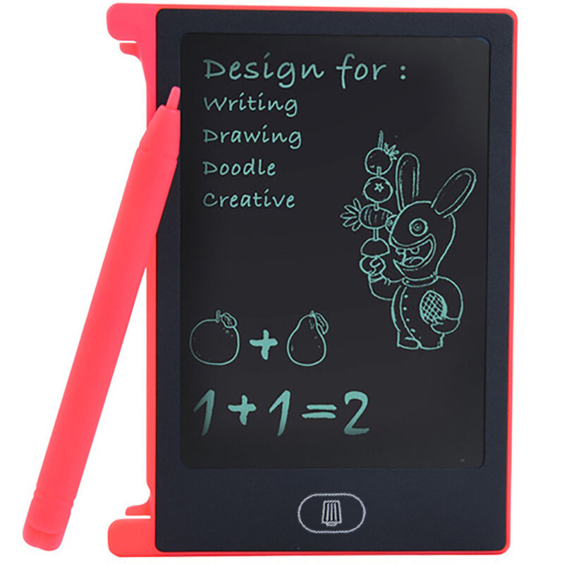 Gambar Mainan 4.4 Inci LCD Menulis Tablet Papan Anak Writing Pad Menggambar Lukisan Papan Grafis Hadiah Anak Kreativitas Imajinasi