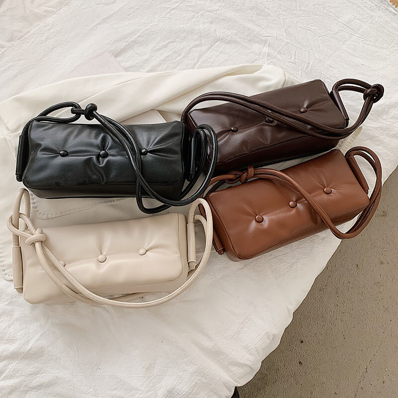 Fashion Women Bags 2021 Pillow Underarm Shoulder Bags Designer Cotton Down Winter Space Bag Vintage Handbag Padded Bag for Women