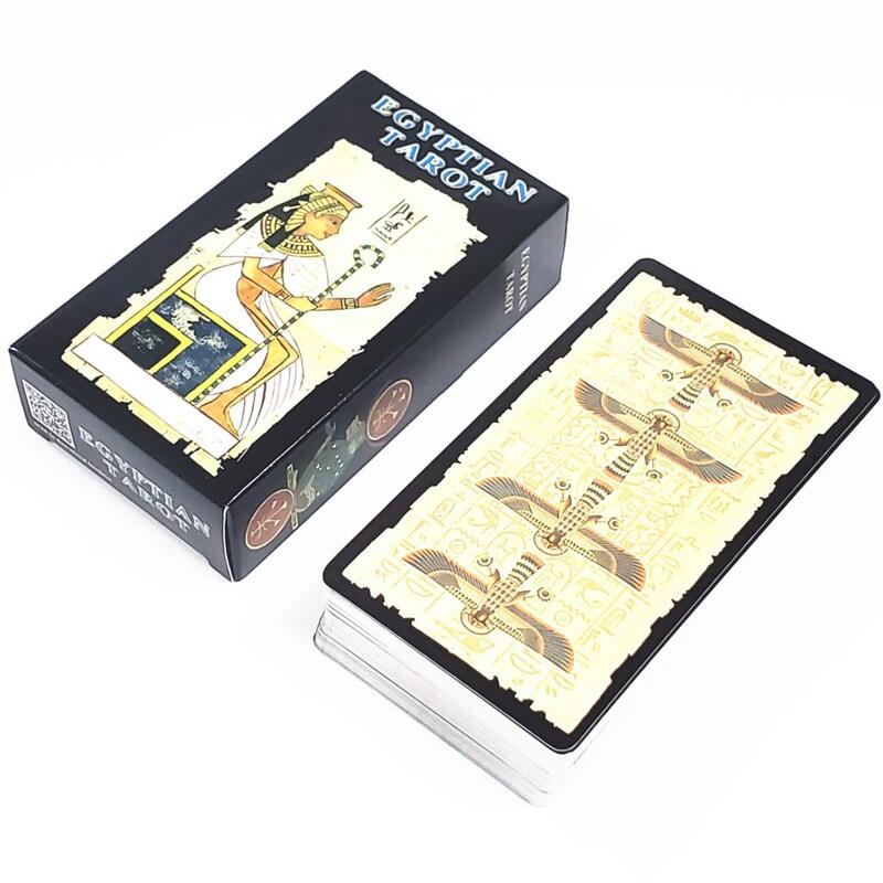 Egyptian tarotタロットカードデッキ,面白いオラクルボードゲーム,78枚のカード,新しい2021