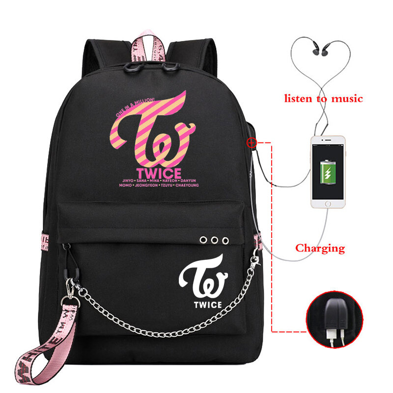 Torby szkolne dwa razy plecak dla nastolatków dziewczęta dzieci chłopcy dzieci plecak podróżny dla ucznia torba na ramię Laptop Usb Bolsa Escolar