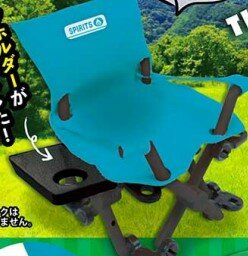 ญี่ปุ่นของเล่นของแท้ SPIRITS ตกปลาที่ตั้งแคมป์เก้าอี้ตาราง P3ของเล่นแคปซูล Gashapon Miniature เฟอร์นิเจอร์เ...