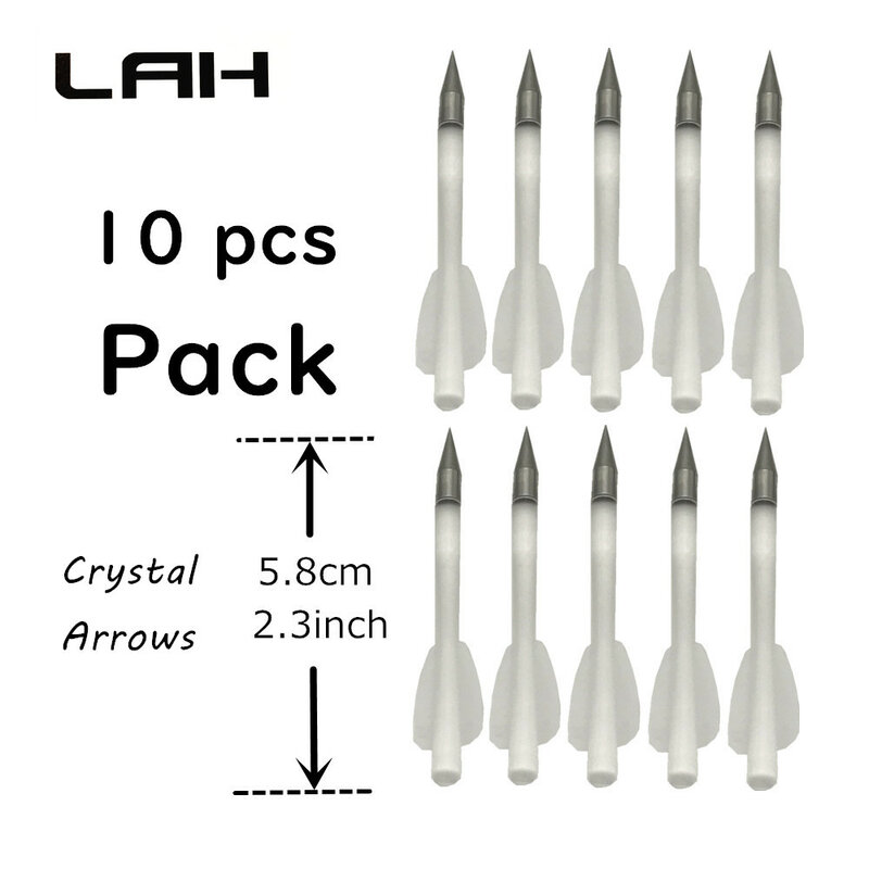 Flechas de cristal para LAH Mini taladro de 4S, paquete de recarga, 10 Uds.