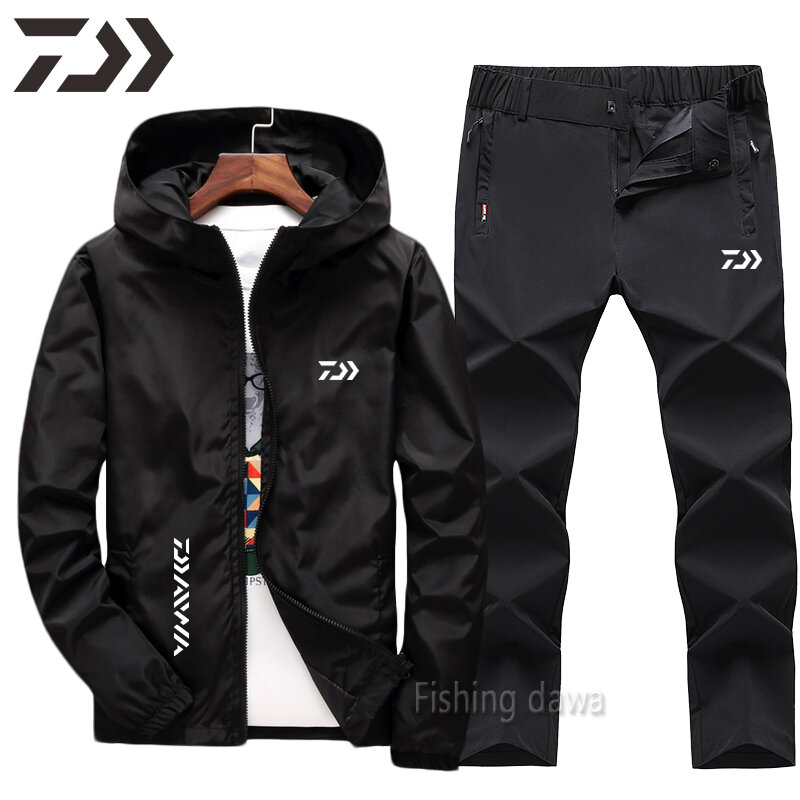 Daiwa Suit For Fishing Thin Spring Waterproof Men's Fishing Clothing Breathable Quick Dry Hiking Camping Outdoor Sport Clothes