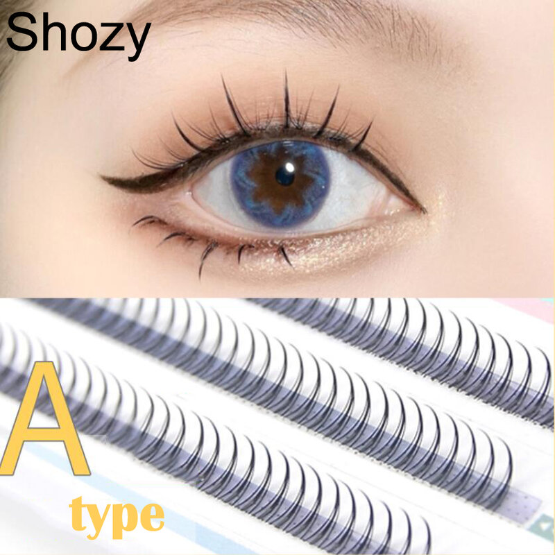Shozy – Extension de cils individuels en forme de A/I, maquillage professionnel, naturels, pelucheux, greffés, effet 3D