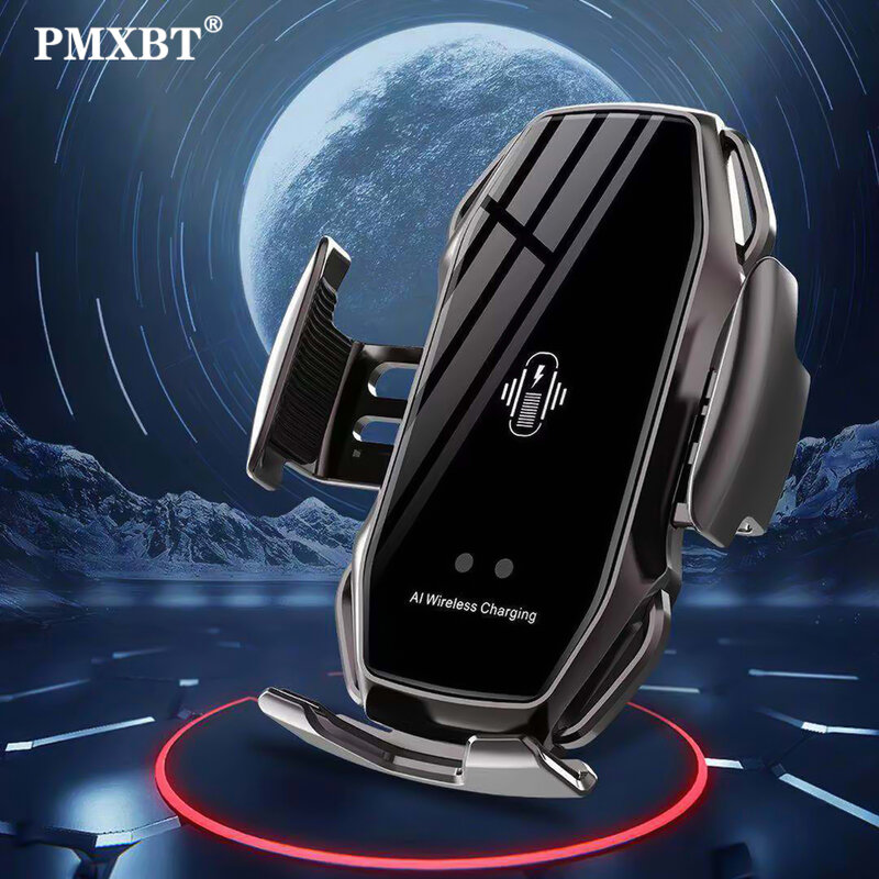 Wireless Car Charger Mount Auto Clamping 10W Fast ChargingสำหรับiPhone 11 XR X 8อินฟราเรดInduction Sensorขาตั้งโทรศัพท์