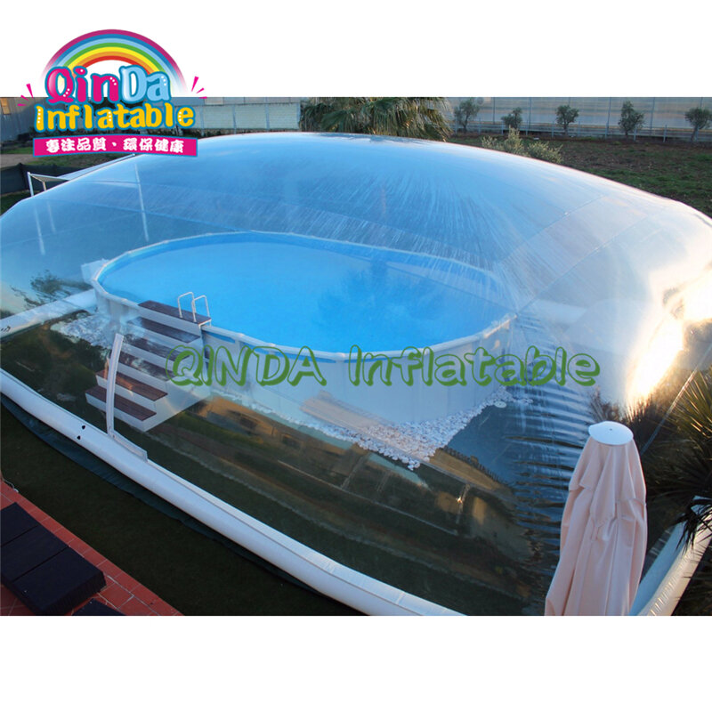 Cheap inflatable pool cover tent,giant inflatable pool dome roof tent,small inflatable pool shelter tent