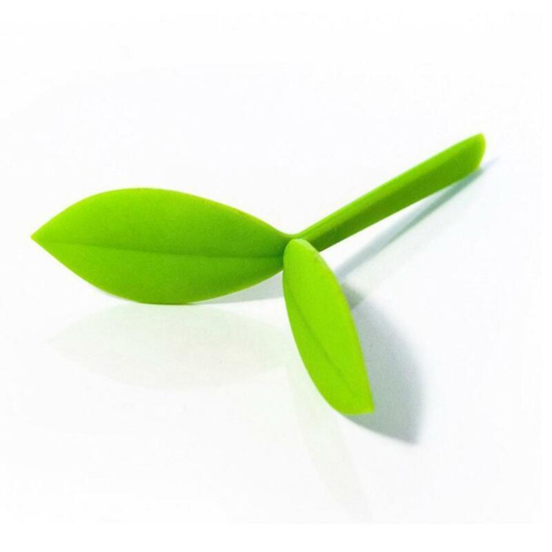 Creativo verde carino piccola erba Bud segnalibri cancelleria morbida regali in Silicone clip segnalibro ufficio Mark stampo per forniture di carta Y7E0