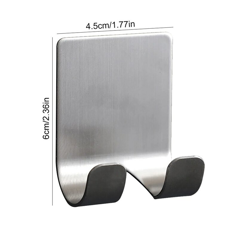 1pcs/Free Punch Razor Holder, Shaver Holder, Durable Light Extravagance Stainless Steel Wall Storage Hook For Kitchen Bathroom