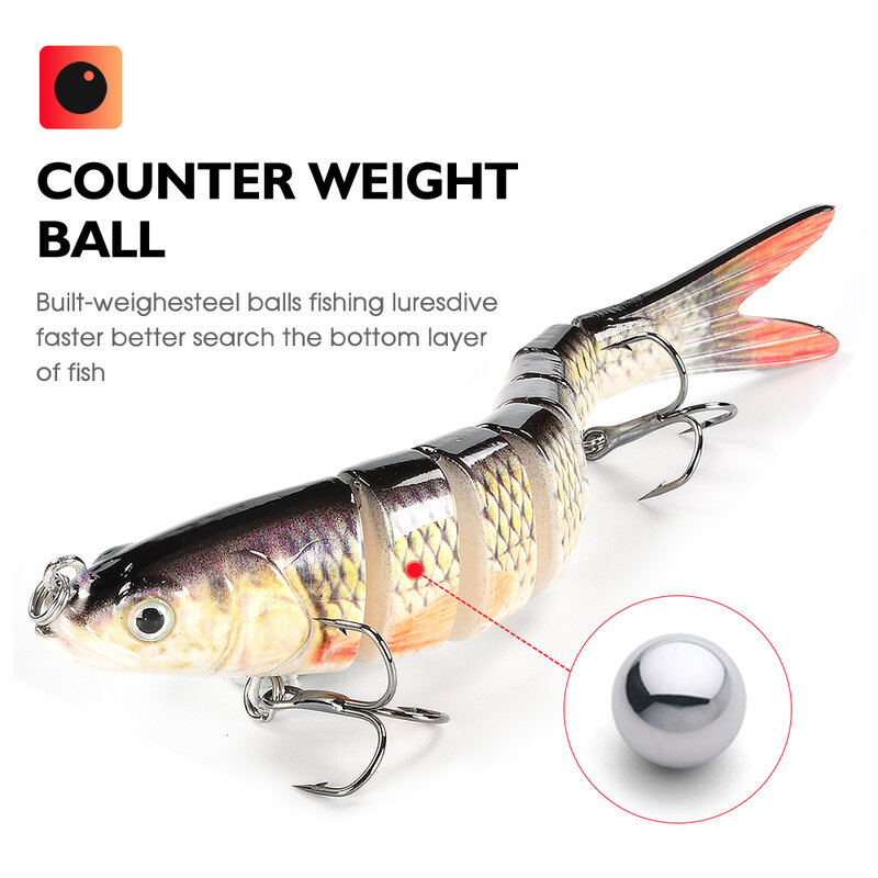 Oddfisher 10/14cm Fishing Lure Jointed Sinking Wobbler For Pike Swimbait Crankbait Trout Bass Fishing Accessories Tackle Bait