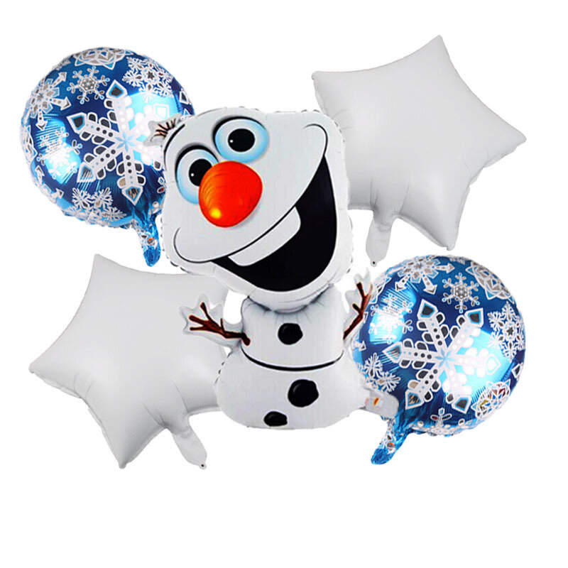 Голубой снег, Холодное сердце, Анна, Эльза, ранний день рождения детей, украшение для детского дня рождения, воздушные шары из фольги, подаро...