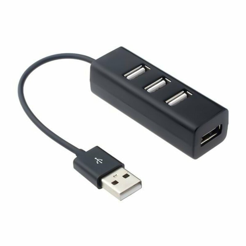 USB 2.0 HUB Multi USB Splitter Expander Beberapa USB 4 Hab On / Off Switch Ac Adapter Kabel Splitter untuk Pc Laptop