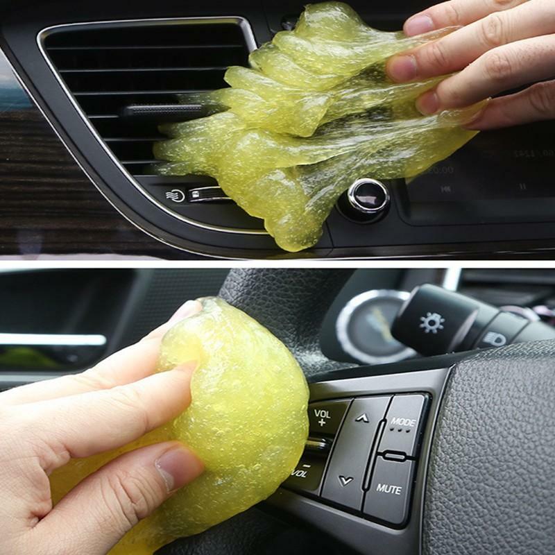 60ml Super Auto Car Cleaning Pad Glue Powder  Magic Cleaner Dust Remover Gel Home Computer Keyboard Clean Car Detailing Tools