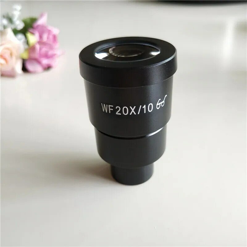 WF20X lente oculare ottica per microscopio Stereo grandangolare e grandangolare da 10mm con dimensioni di montaggio 30mm 30.5mm