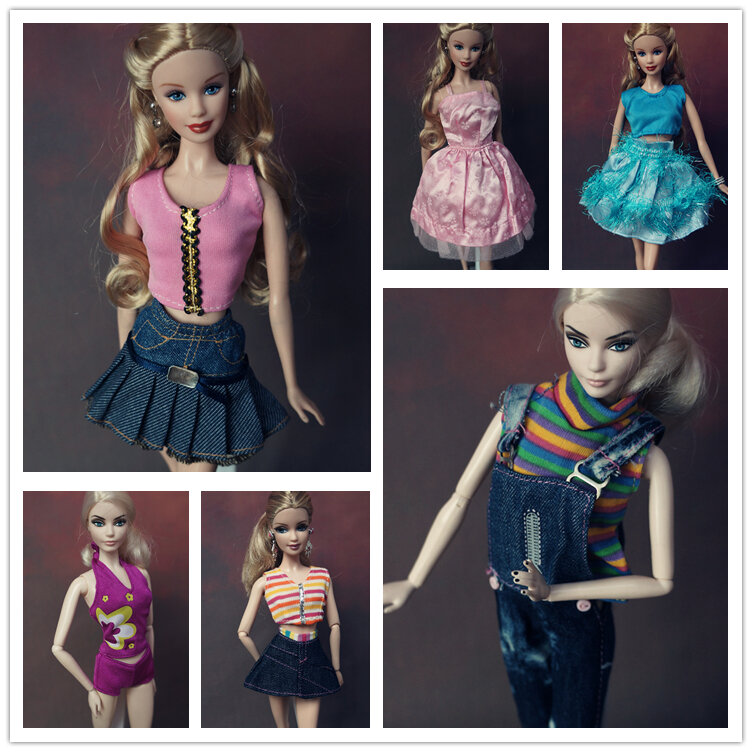 Todos os roupas para bonecas, roupas de boneca com múltiplas articulações adequadas para bonecas de 29cm, roupa casual wave 5