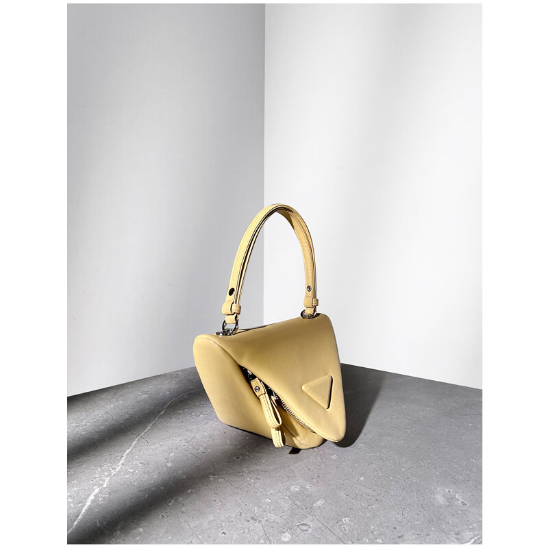 Luxury brand 2021 new soft cowhide underarm handbags all-match one-shoulder diagonal small square bag portable female bag