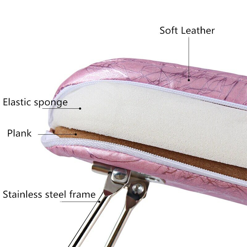 Almohada impermeable de cuero para manicura y pedicura, soporte de mano para manicura y pedicura, 1 ud.