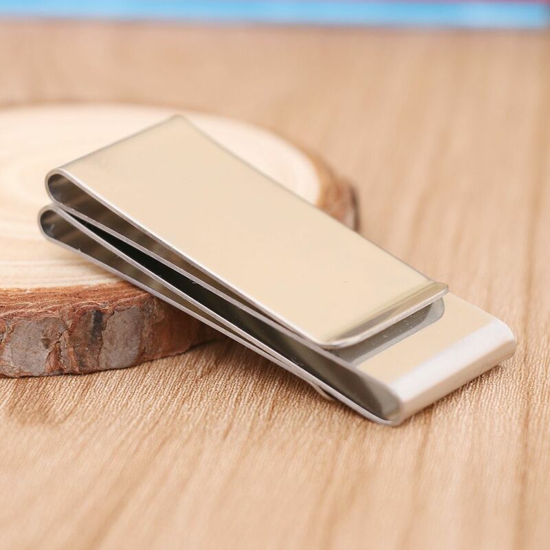 New Fashion Men's Pocket Money Clip Dollar Metal Clamp Card Clips Card Purses Women Metal Clamp For Money Cash Holder