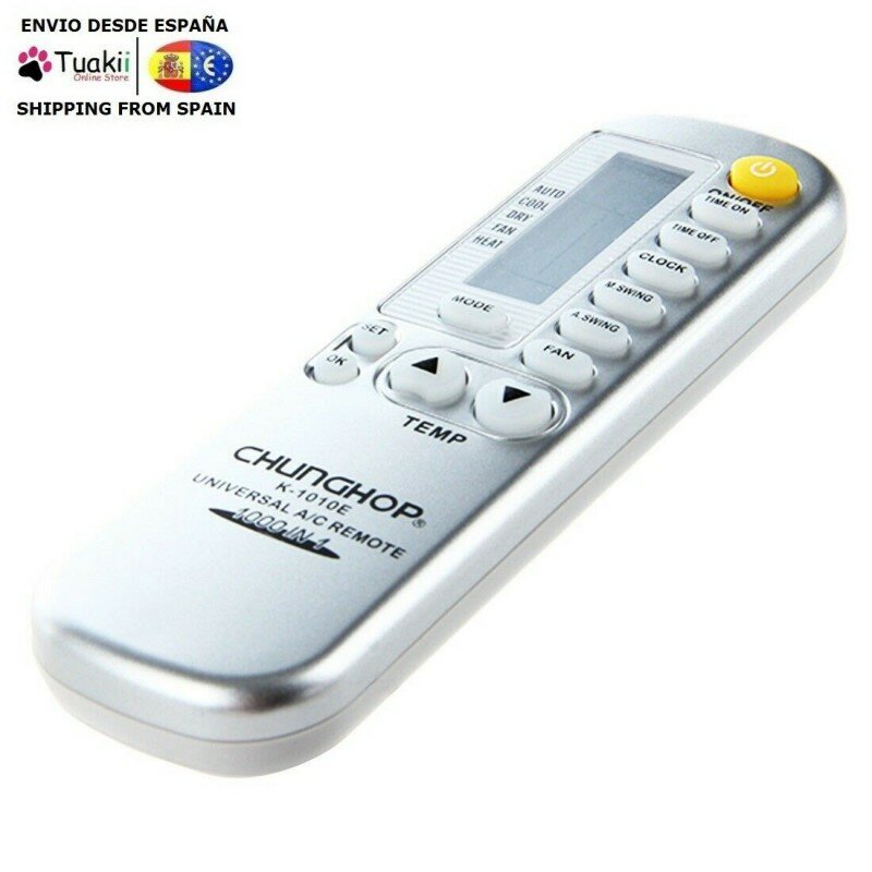 Universal Remote Control A/C air conditioning CHUNGHOP K-1010E T2T5