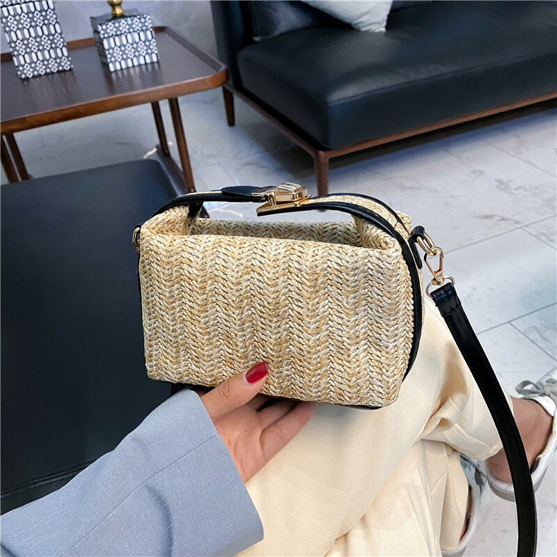 Bags for women 2020 new luxury handbags Fashionable summer beach designer hollow woven bag perfume clutch messenger shoulder bag