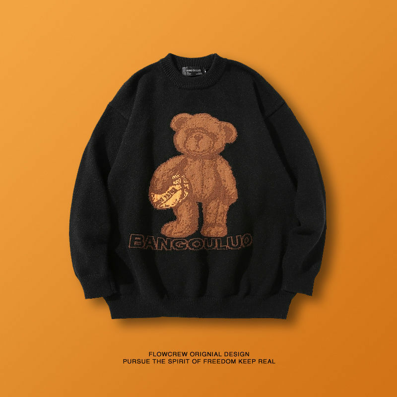 刺embroideredデザインのセーター,女性用原宿y2kセーター,ファッショナブルな刺繍入りセーター,女性用セーター,2021
