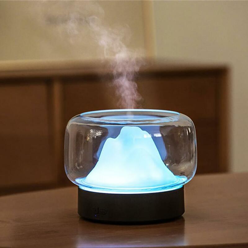 Essential Oil Diffuser,400ML Aroma Diffuser Moutain View Essential Oil Aromatherapy Difusor With LED Light Humidifier Vaporizer